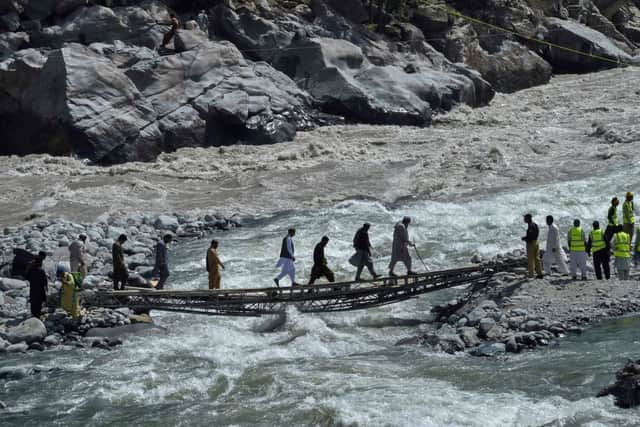 More than 150 bridges have been swept away in Pakistan (image: AFP/getty Images)