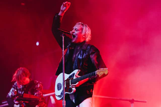 Win Butler of Arcade Fire performs onstage at the Mojave Tent during the 2022 Coachella Valley Music And Arts Festival on April 15, 2022 in Indio, California. (Photo by Rich Fury/Getty Images for Coachella)