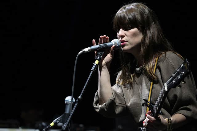 Feist performs onstage during day 2 of the 2012 Coachella Valley Music & Arts Festival at the Empire Polo Field on April 14, 2012 in Indio, California.  (Photo by Karl Walter/Getty Images for Coachella)