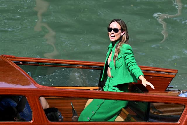 Olivia Wilde arriving at the Venice Film Festival.