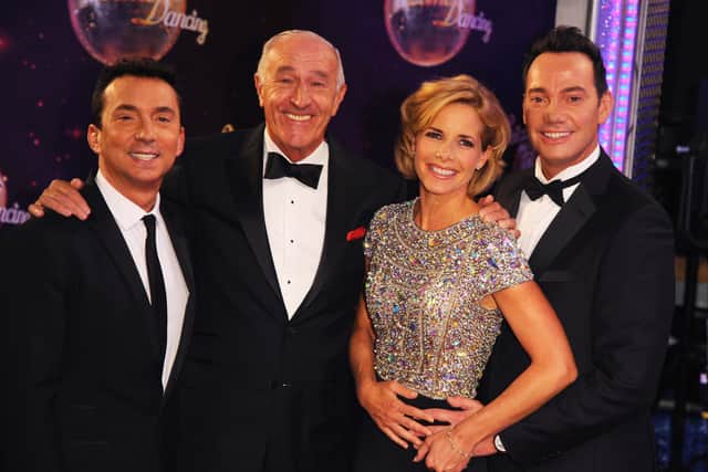 Bruno with other Strictly judges Len Goodman, Darcey Bussell and Craig Revel Horwood. 