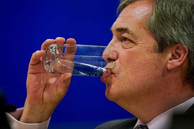 Nigel Farage has previously railed against ‘metropolitan elites’ and ;the establishment’ (image: AFP/Getty Images)