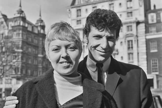 Tom Jones with his wife Linda in Hanover Square, London, 1965 (Pic: Getty Images)