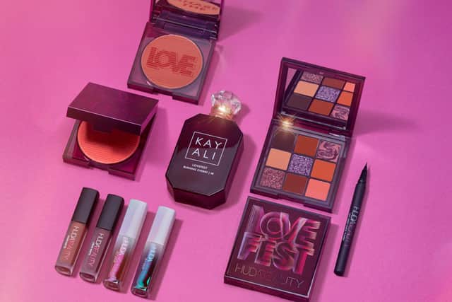 LoveFest collaboration from Huda Beauty and Kayali (Pic: Huda Beauty)