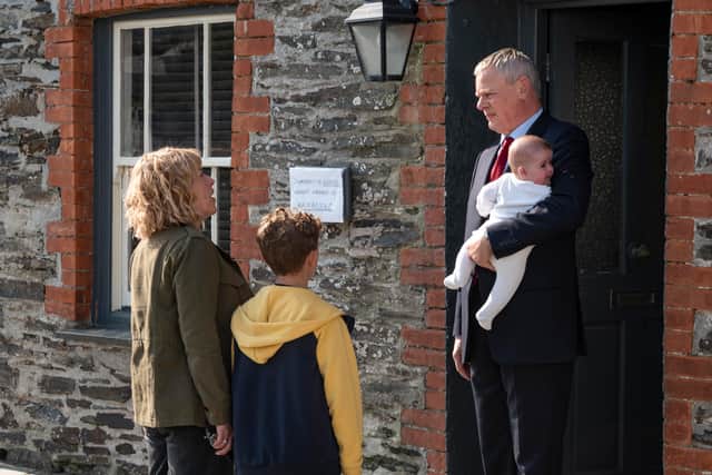 Doc Martin is left holding the baby