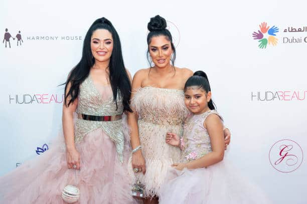 Huda Kattan, Mona Kattan and Huda’s daughter Nour (Pic:Getty)