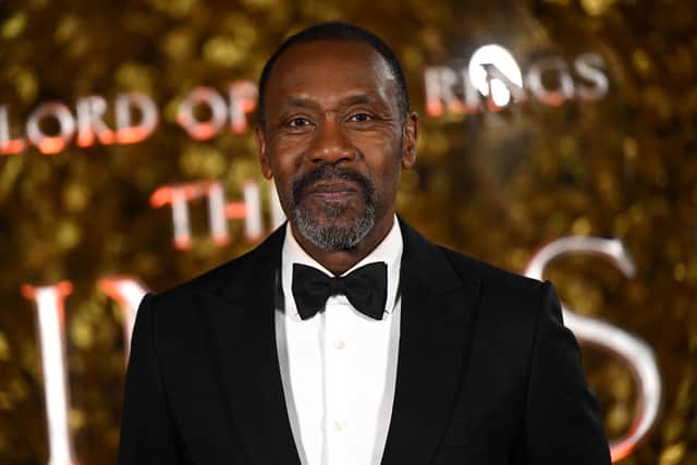 Sir Lenny Henry arrives at the afterparty for "The Lord of the Rings: The Rings of Power" world premiere at The British Museum on August 30, 2022 in London, England. (Photo by Jeff Spicer/Getty Images for Prime Video)