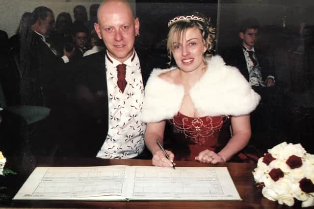 Andy Marsh with his wife Celia Marsh.