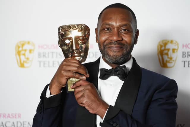 Sir Lenny Henry, winner of the Special Award, poses in the Winners room at the House Of Fraser British Academy Television Awards 2016  at the Royal Festival Hall on May 8, 2016 in London, England.  (Photo by Stuart C. Wilson/Getty Images)
