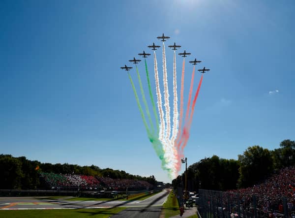 Monza circuit with Italian jets ahead of 2015 Formula 1 race