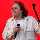 Lewis Capaldi performs on the main stage during day three of the TRNSMT Festival at Glasgow Green on July 10, 2022 in Glasgow, Scotland. (Photo by Jeff J Mitchell/Getty Images)
