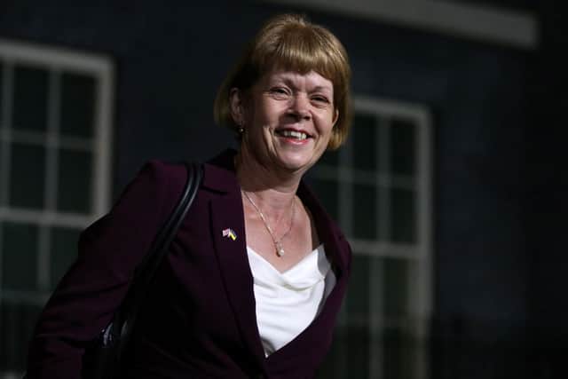 Britain’s newly appointed Chief Whip Wendy Morton (Photo by ISABEL INFANTES/AFP via Getty Images)