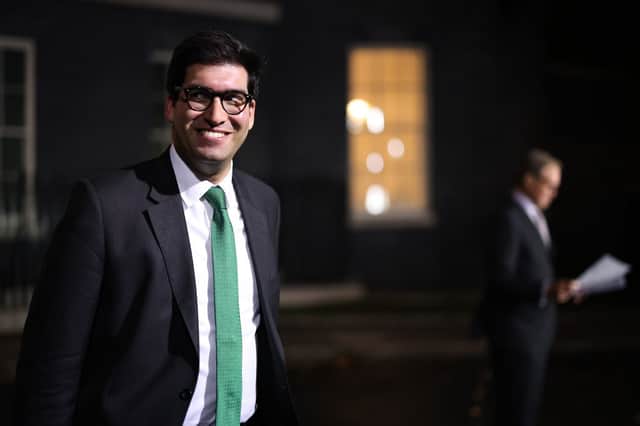 Ranil Jayawardena, Secretary of State for Environment, Food and Rural Affairs smiles as he leaves Downing Street on September 6, 2022 in London, England (Photo by Rob Pinney/Getty Images)