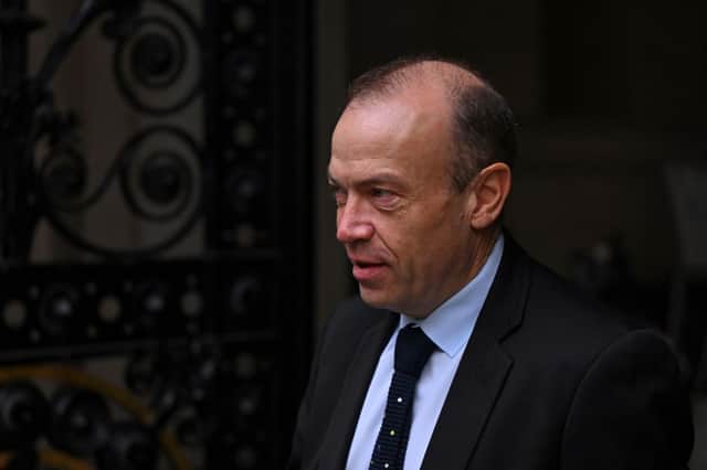 Chris Heaton-Harris arrives at 10 Downing Street in central London on September 7, 2022 (Photo by JUSTIN TALLIS/AFP via Getty Images)