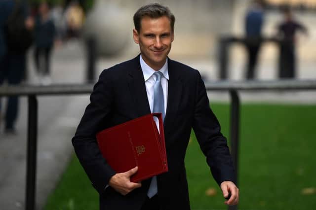 Chris Philp arrives at the Treasury office in central London on September 7, 2022. (Photo by DANIEL LEAL/AFP via Getty Images)
