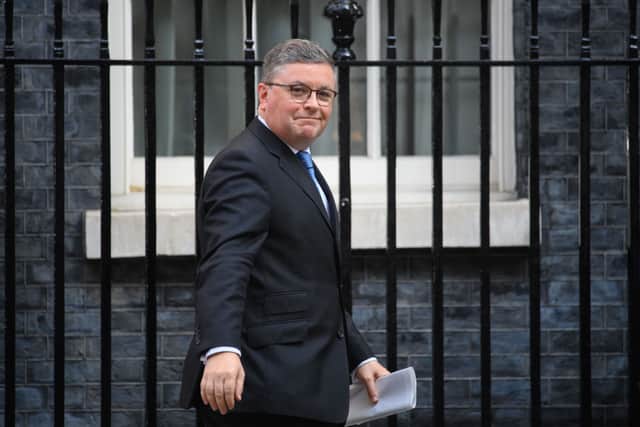Robert Buckland leaves following a Cabinet Meeting at Downing Street on September 07, 2021 in London, England (Photo by Leon Neal/Getty Images)