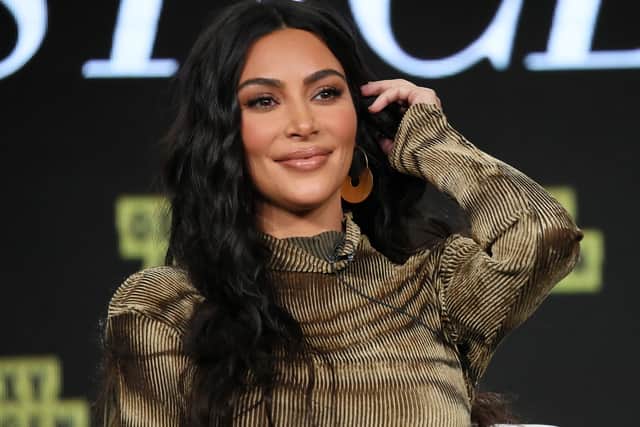 Kim Kardashian West of ‘The Justice Project’ speaks onstage during the 2020.