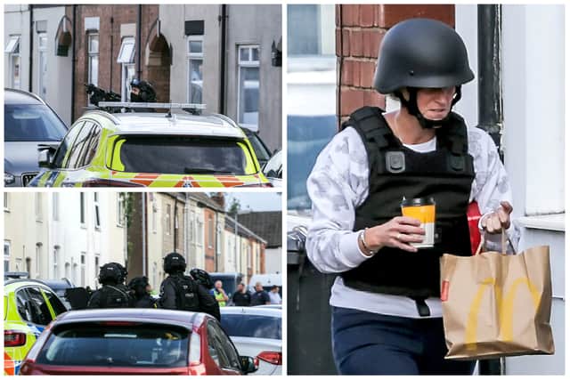 Police negotiators tried to end the 25 hour stand-off with the armed man - by delivering him a McDonald's breakfast.