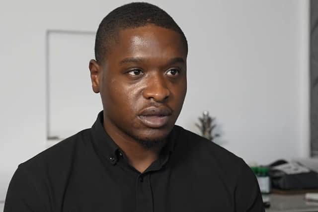 BBC News handout photo of Jefferson Bosela, cousin of Chris Kaba. Picture: PA