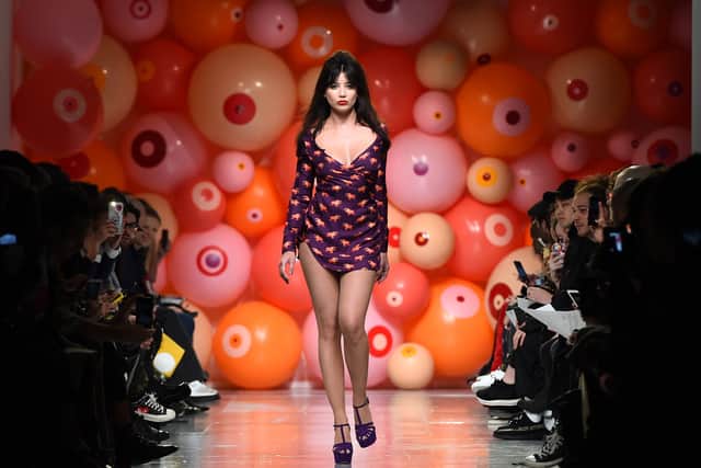 Daisy Lowe walks the runway at the Katie Eary show during London Fashion Week Men's January 2017 collections at BFC Show Space on January 7, 2017 in London, England.  (Photo by Eamonn M. McCormack/Getty Images)