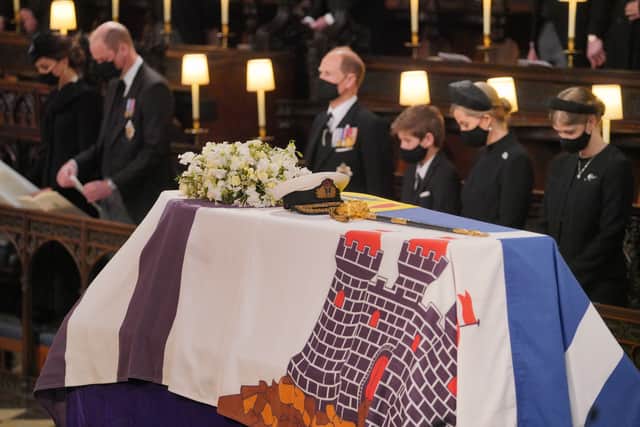 The funeral of Prince Philip in 2021