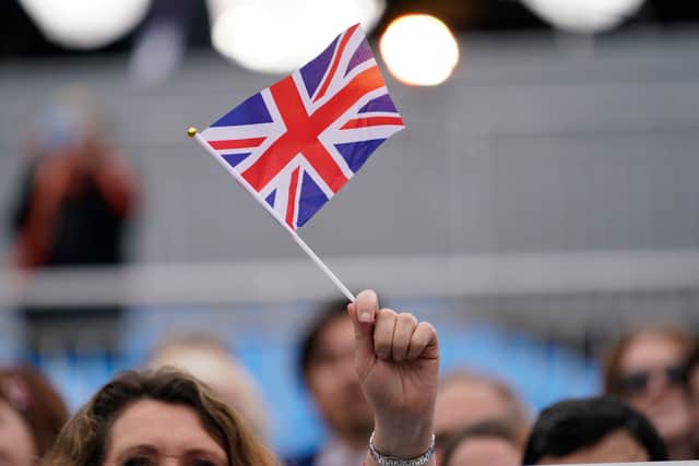 A British flag. (Photo by Alberto Pezzali - WPA Pool/Getty Images)