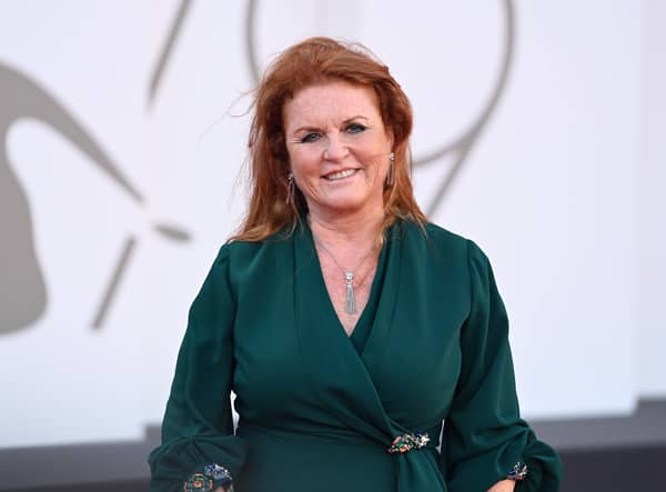 Sarah Ferguson, Duchess of York attends "The Son" red carpet at the 79th Venice International Film Festival on September 07, 2022 in Venice, Italy. (Photo by Kate Green/Getty Images)