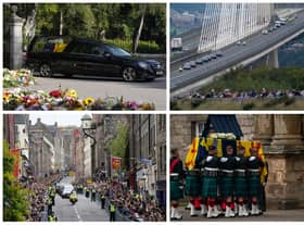 The Queen’s coffin left Balmoral Castle in Aberdeenshire on Sunday morning and made a six-hour journey to Edinburgh