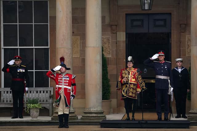  Accession Proclamation Ceremony at Hillsborough Castle, Co. Down, publicly proclaiming King Charles III as the new monarch