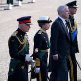 Prince Andrew was heckled as he walked in the procession towards St Giles’ Cathedral in Edinburgh.