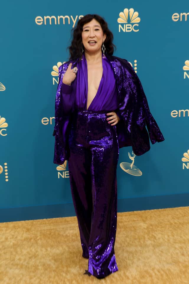 Sandra Oh attends the 74th Primetime Emmys at Microsoft Theatre on 12 September 2022.