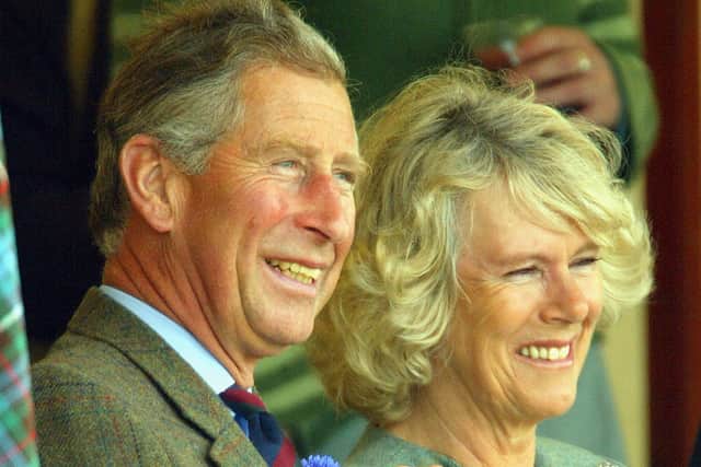 HRH The Prince of Wales and Camilla Parker Bowles at the 2004 Mey Games at Queens Park in Mey on August 7, 2004 in Caithness, Scotland. (Photo by Christopher Furlong/Getty Images)   