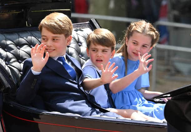 Three of the Queen’s great-grandchildren are Prince William’s children - Prince George, Prince Louis and Princess Charlotte (Pic:Getty)