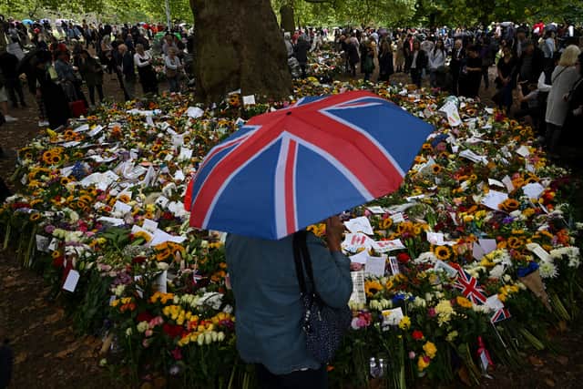 Flowers and tributes have been left in Green Park in London following the death of Queen Elizabeth II (Getty Images)