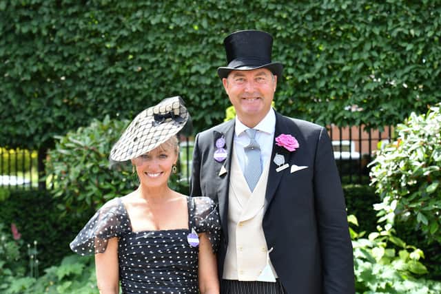 Clodagh McKenna and Hon. Harry Herbert at Royal Ascot 2022.  (Photo by Kirstin Sinclair/Getty Images for Royal Ascot)