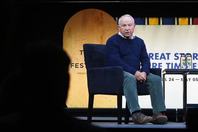 Patagonia Founder Yvon Chouinard speaks onstage during the Inaugural Tribeca X: A Day of Conversations Celebrating the Intersection of Entertainment and Advertising sponsored by PwC on April 26, 2019 at Spring Studios in New York City. (Photo by Ben Gabbe/Getty Images for Tribeca X)