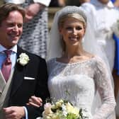 Lady Gabriella Windsor and Thomas Kingston after their wedding at St George’s Chapel, Windsor Castle on May 18, 2019. Picture: Andrew Parsons - WPA Pool/Getty Images