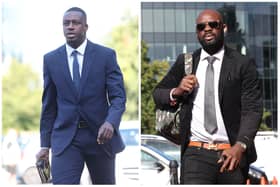 Benjamin Mendy (left) and Louis Saha Matturie (right) are on trial accused of rape and sexual assault.