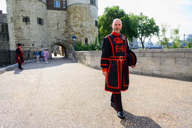 The Beefeaters often work as tour guides at the Tower of London.(Getty Images)