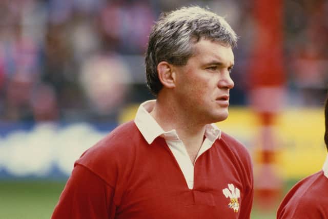 Eddie Butler during his days as a player with the Welsh national team in the early 1980s 