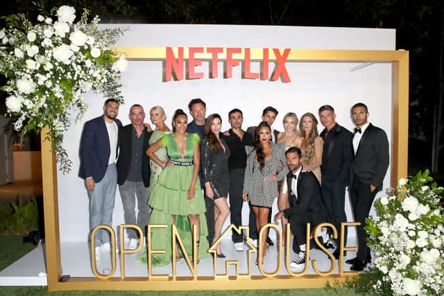The cast of Selling The OC attend a Netflix hosts Open House Cocktail Party celebrating their real estate and home renovation series. (Photo by Joe Scarnici/Getty Images for Netflix)