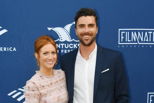 Actress Brittany Snow and  Tyler Stanaland attend the Screenwriters Tribute at Sconset Casino during the 2019 Nantucket Film Festival. (Photo by Nicholas Hunt/Getty Images for the 2019 Nantucket Film Festival )