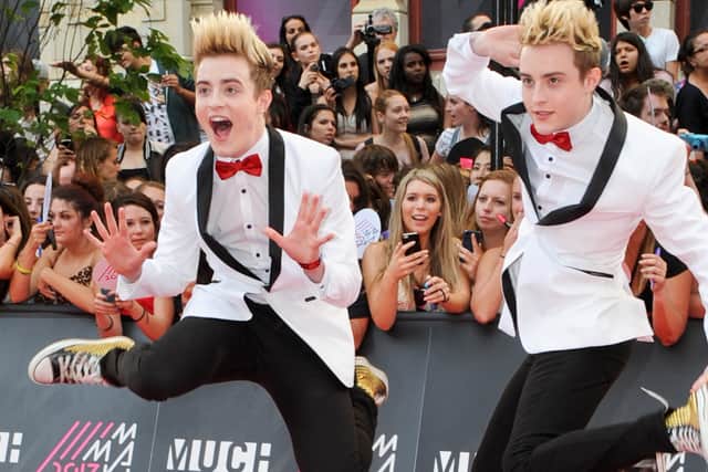 Jedward arrives on the red carpet at the 2013 MuchMusic Video Awards