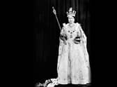 Queen Elizabeth II wore the Imperial state Crown and carried the Orb and sceptre during her 1953 coronation.