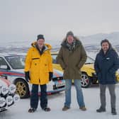 James May, Jeremy Clarkson, and Richard Hammond in The Grand Tour