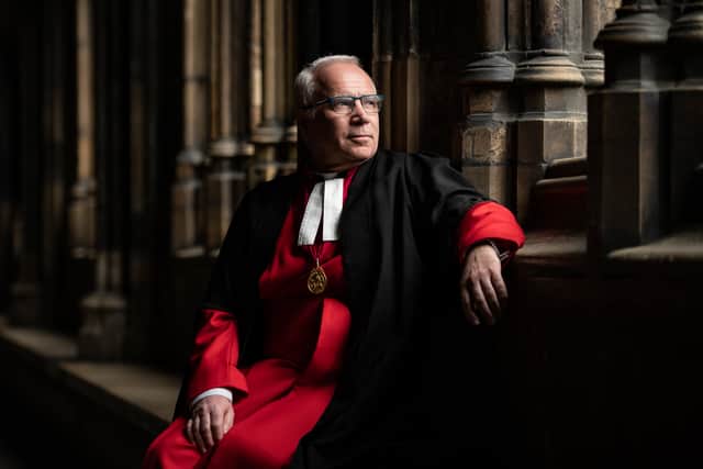 Dean of Westminster The Very Reverend Dr David Hoyle in the Cloisters of Westminster Abbey (Pic: Getty Images)