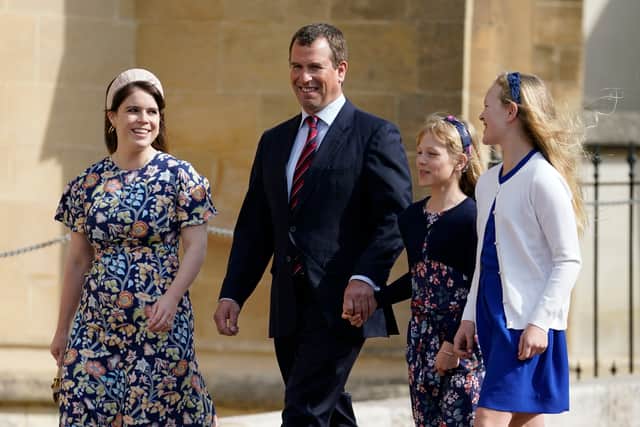 Princess Eugenie, Peter Philips and his daughters Isla Philips and Savannah Philips (Pic: Getty Images)