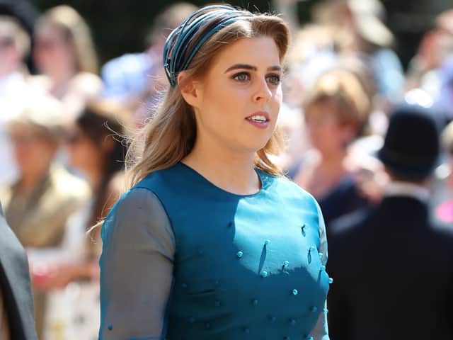  Princess Beatrice of York at the wedding ceremony of Prince Harry, Duke of Sussex (Pic: AFP via Getty Images)