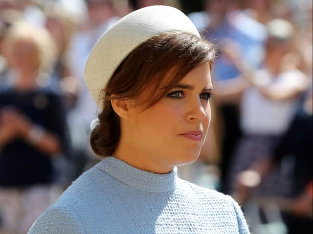 Princess Eugenie of York  arrives for the wedding ceremony of Prince Harry, Duke of Sussex (Pic: AFP via Getty Images)