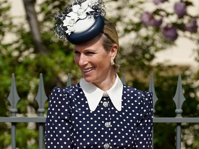 Zara Tindall attends the Easter Matins Service at St George’s Chapel at Windsor Castle (Pic: Getty Images)